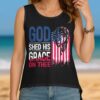 God Shed His Grace On Thee Cut Out Wrap Back Tank Top