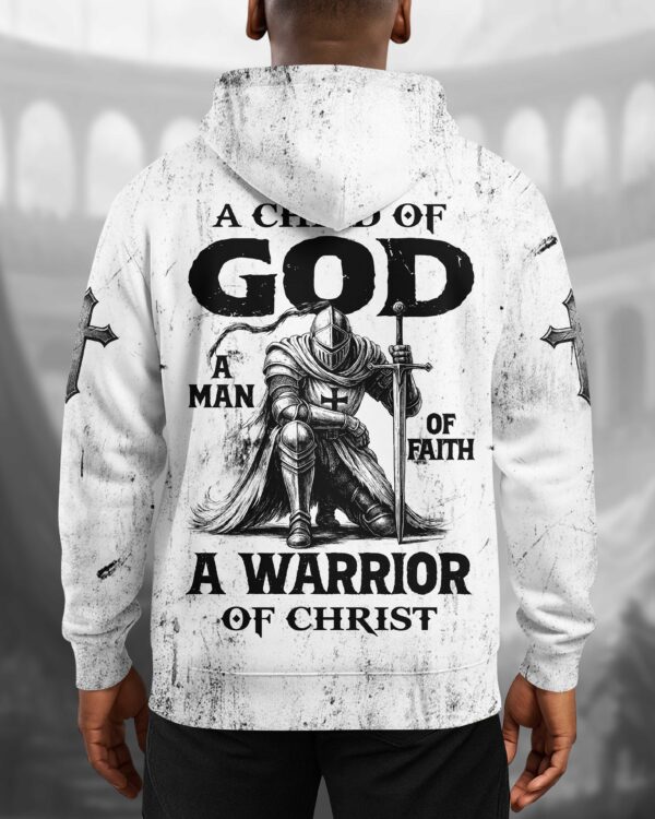 A Child Of God A Man Of Faith A Warrior Of Christ Shirt - Image 9