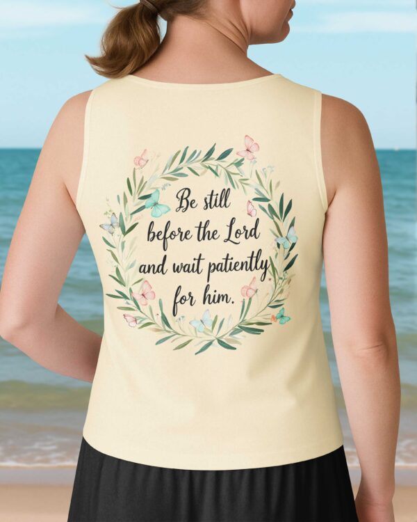 Be Still Before The Lord V-neck Tank Top - Image 9
