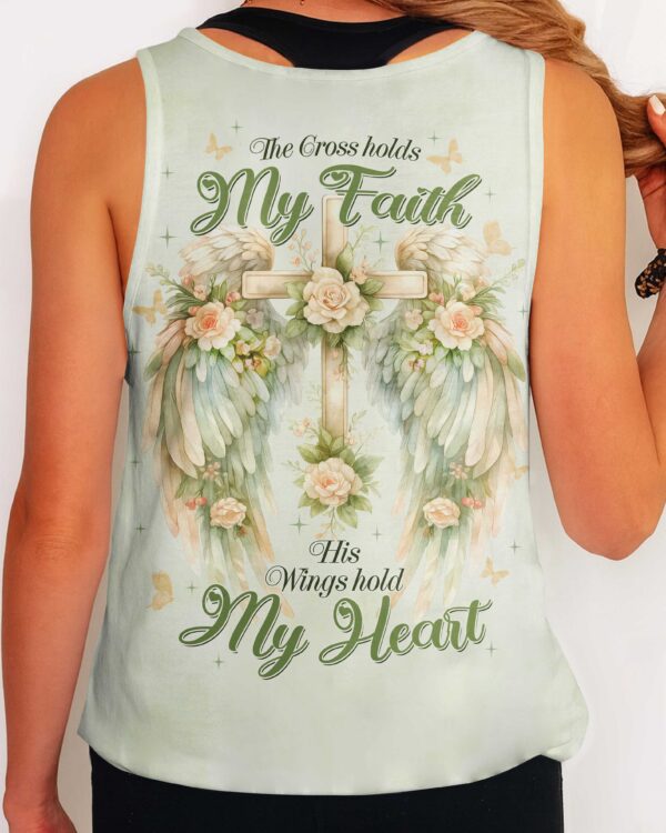 The Cross Holds My Faith His Wings Hold My Heart Shirt - Image 13
