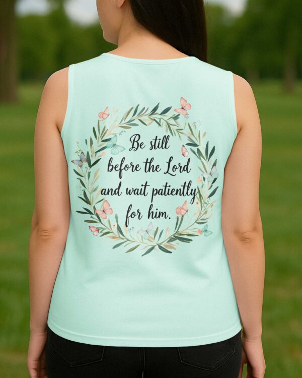 Be Still Before The Lord V-neck Tank Top - Image 11