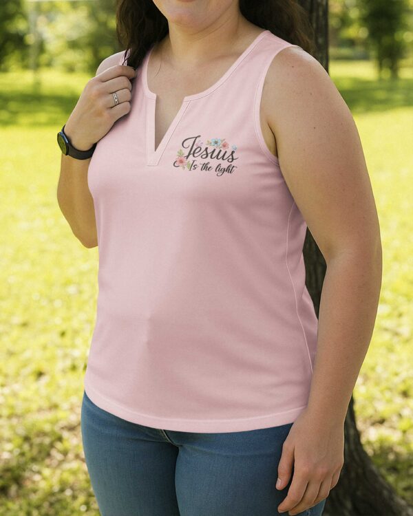 Walk By Faith Not By Sight V-neck Tank Top - Image 12