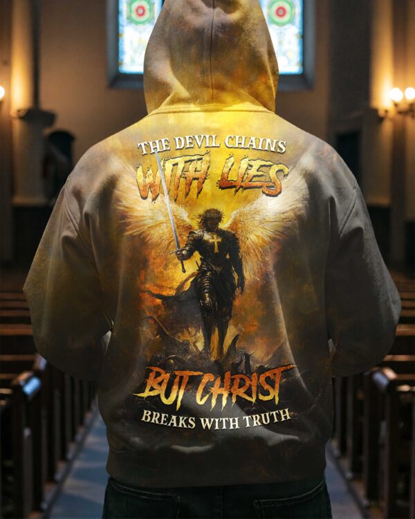 The Devil Chains With Lies Shirt - Image 7