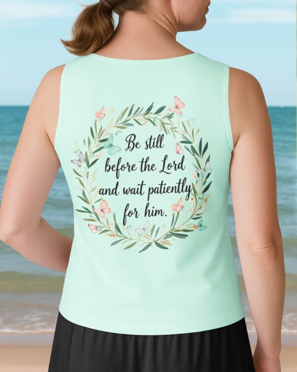 Be Still Before The Lord V-neck Tank Top - Image 14