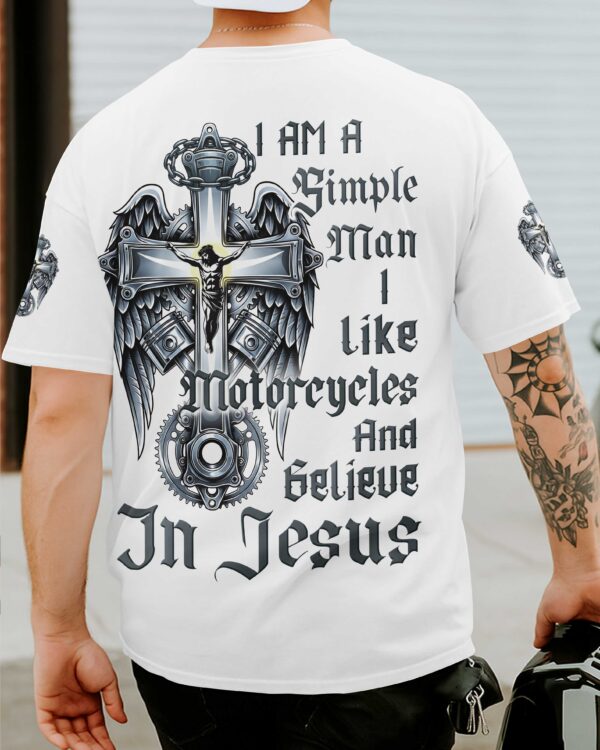 I Am A Simple Man All Over Print T-Shirt - Image 3