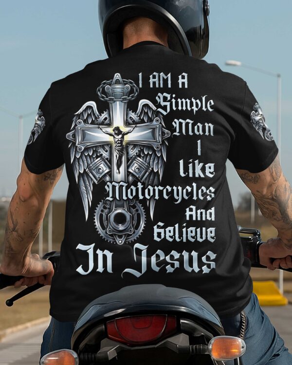I Am A Simple Man All Over Print T-Shirt - Image 7