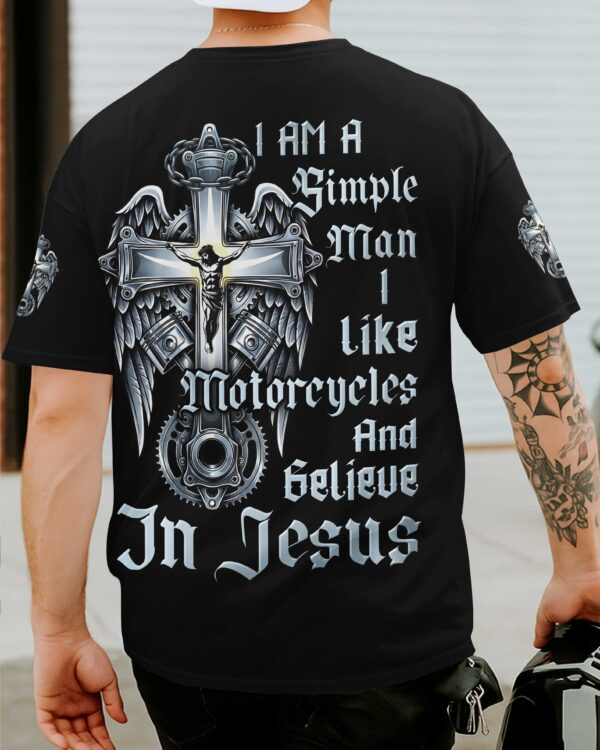 I Am A Simple Man All Over Print T-Shirt - Image 9