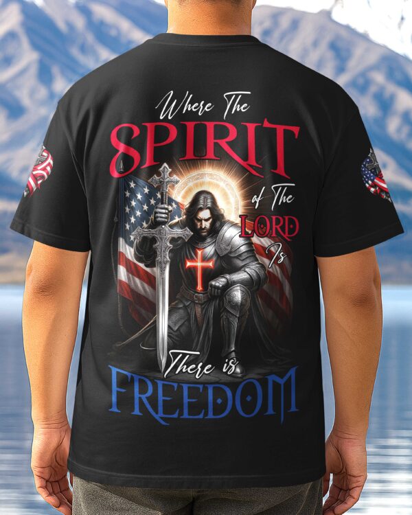 Where The Spirit of The Lord Is All Over Print T-Shirt - Image 3