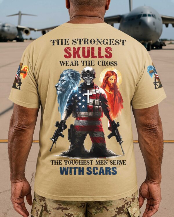 The Strongest Skulls Wear The Cross T-Shirt - Image 17