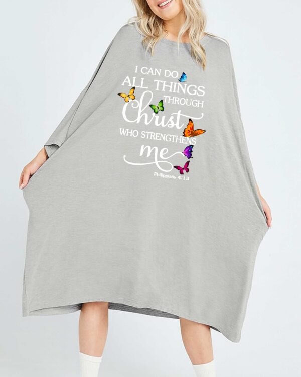I Can Do All Thing Through Christ All Over Print Sleep Tee - Image 3