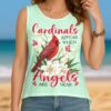 Cardinals Appear When Angels Are Near Cut Out Wrap Back Tank Top