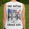 One Nation Under God V-neck Tank Top