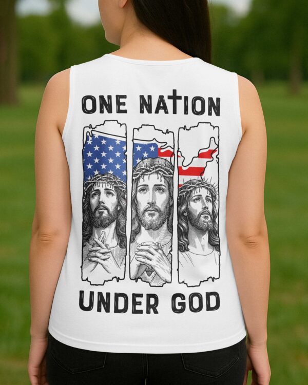 One Nation Under God V-neck Tank Top