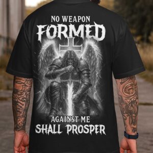 Alternative view of No Weapon Formed Against Me Shall Prosper All Over Print T-Shirt