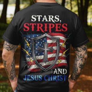 Stars. Stripes and Jesus Christ T-shirt