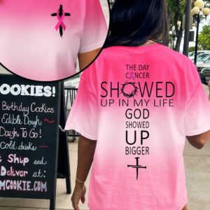 Alternative view of The Day Cancer Showed Up In My Life All Over Print T-Shirt