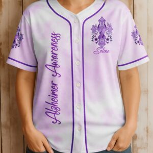 Alternative view of Let Your Faith Be Bigger Than Your Fear All Over Print Jersey