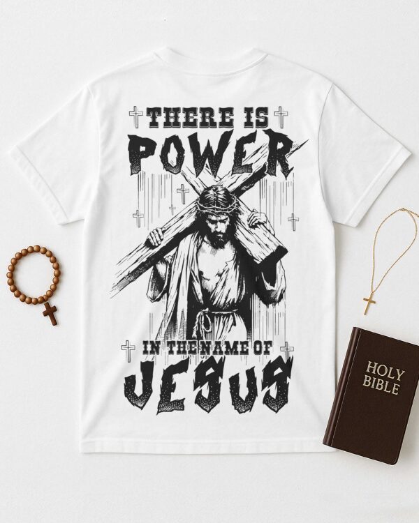 Power In The Name Of Jesus All Over Print T-Shirt - Image 5