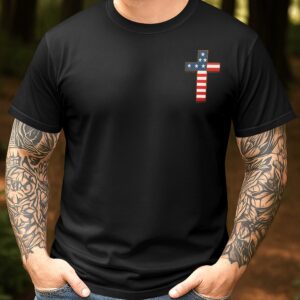 Alternative view of I Stand For Our Flag All Over Print T-Shirt