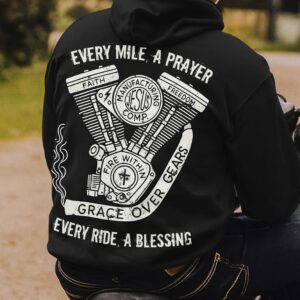 Alternative view of Every Mile A Prayer All Over Print Hoodie