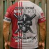 Blood, Sweet and Grace All Over Print T-Shirt