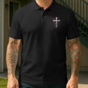 Alternative view of One Nation Under God All Over Print Polo