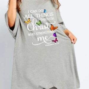 I Can Do All Thing Through Christ All Over Print Sleep Tee