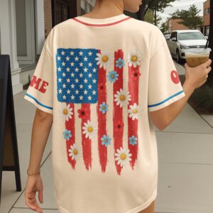 Alternative view of One Nation Under God All Over Print Custom Jersey