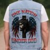 One Nation Under God Sleeveless Denim Jacket