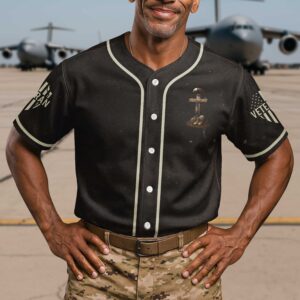 Alternative view of Veteran By Duty Christian By Choice Jersey