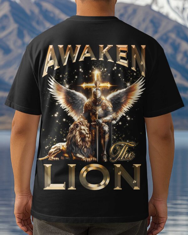 Awaken The Lion All Over Print T-shirt - Image 3