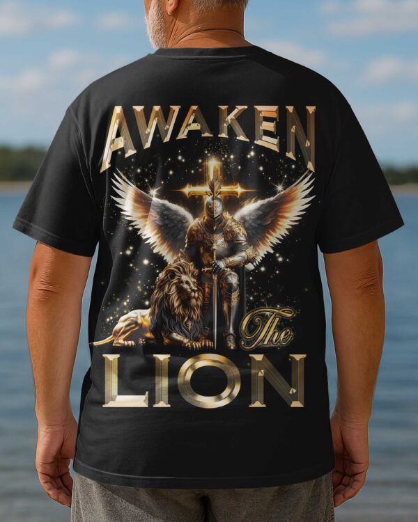 Awaken The Lion All Over Print T-shirt - Image 4