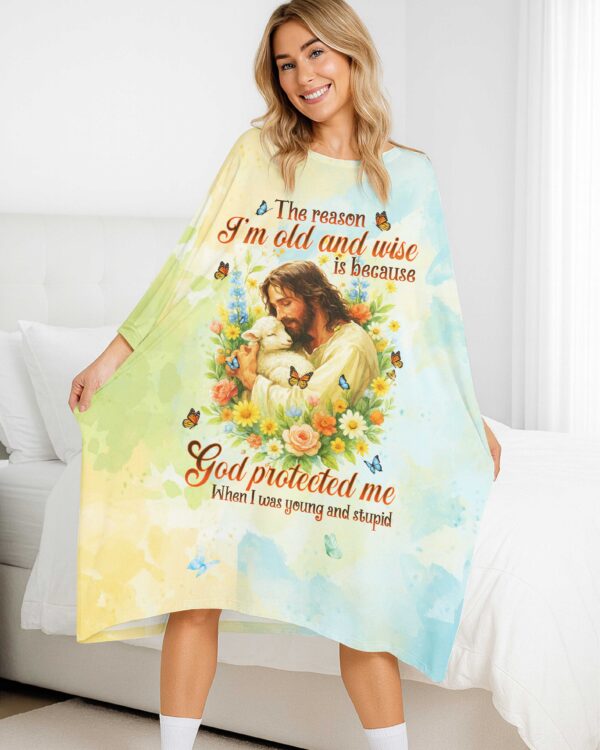 The Reason I'm Old And Wise All Over Print Sleep Tee - Image 2