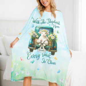 Alternative view of With The Shepherd Near All Over Print Sleep Tee