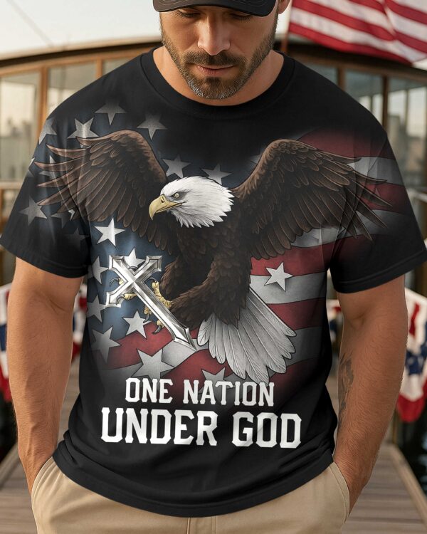 One Nation Under God All Over Print T-Shirt