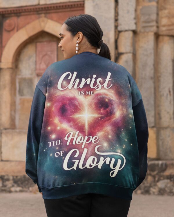 Christ In Me The Hope Of Glory All Over Print Sweater