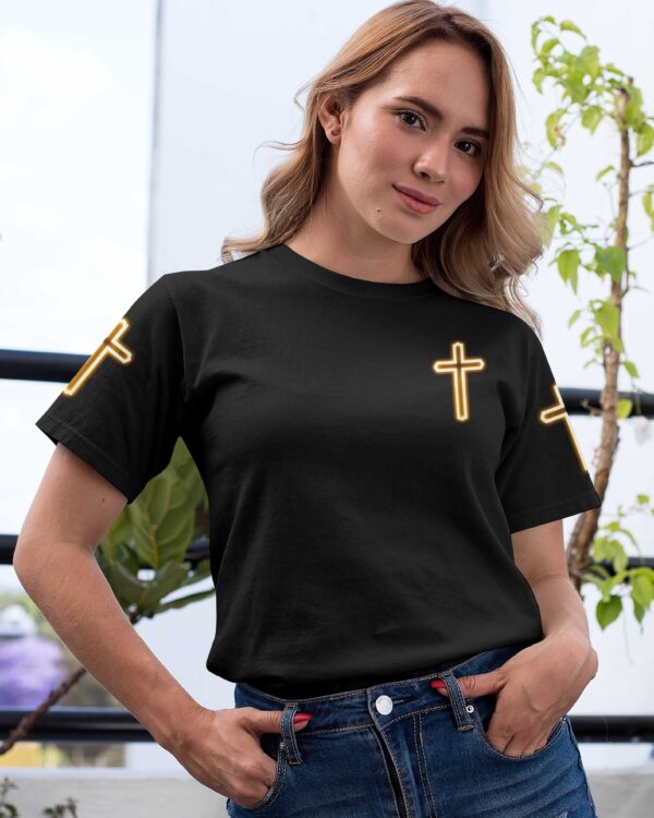 Way Maker Miracle Worker Promise Keeper All Over Print T-Shirt - Image 3