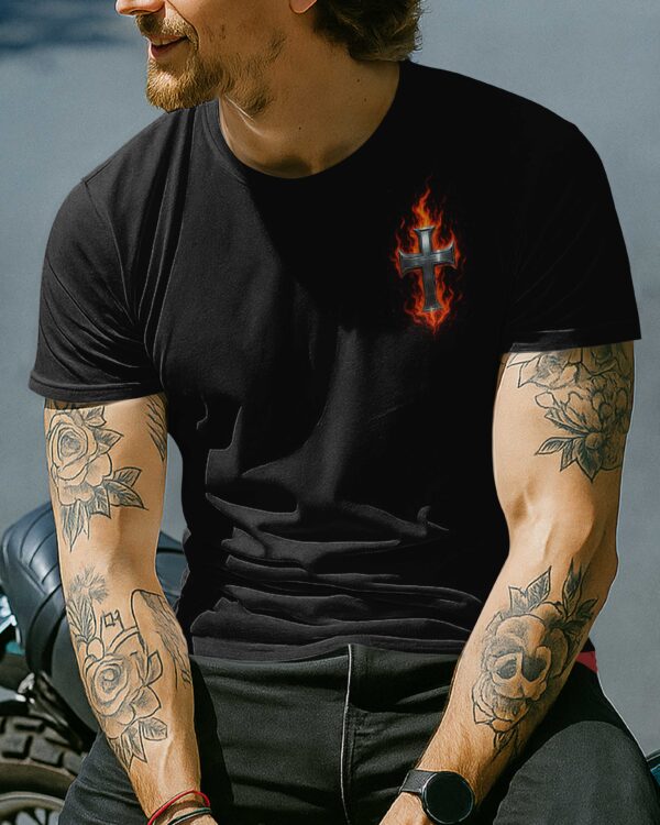 Burning Rubber Blazing Faith All Over Print T-Shirt - Image 6