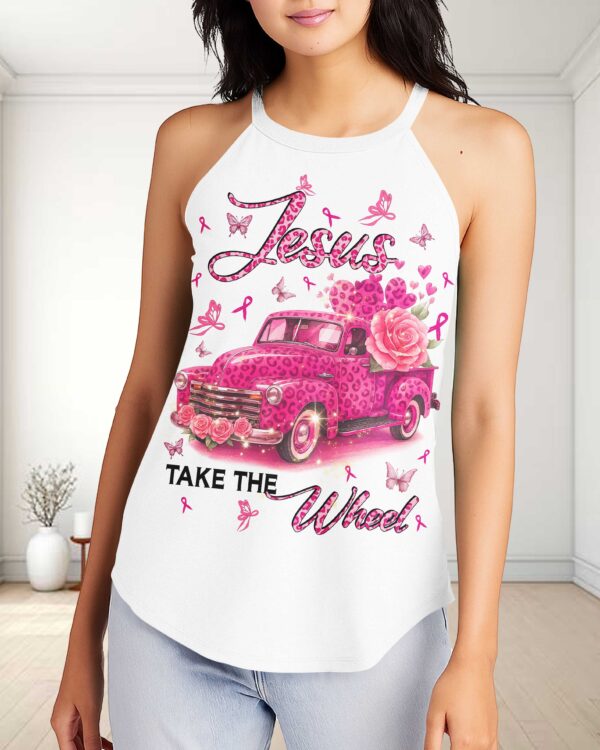 Jesus Take The Wheel Rocker Tank Top - Image 5