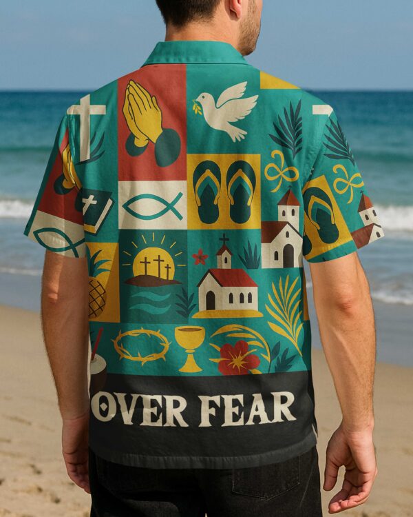 Faith Over Fear All Over Print Hawaiian Shirt