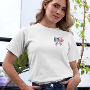 Alternative view of She Loves Jesus And America Too All Over Print T-Shirt