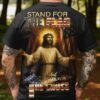 Stand For The Flag, Kneel For The Cross All Over Print T-Shirt