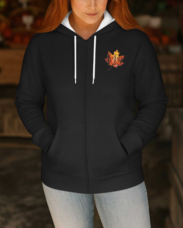 When Leaves Fall Down Zip Hoodie - Image 4