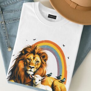 Alternative view of Lion And The Lamb T-Shirt