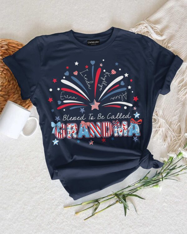 Blessed To Be Called Grandma Independence Day T-Shirt