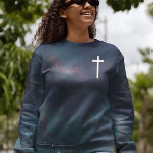 Alternative view of Christ In Me The Hope Of Glory All Over Print Sweater