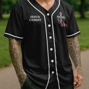 Alternative view of He Died For Me And Now I Live For Him All Over Print Jersey