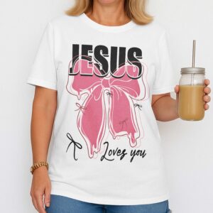 Alternative view of Jesus Loves You T-Shirt
