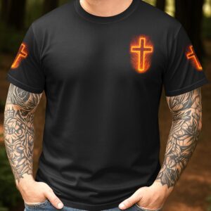 Alternative view of Man Of God All Over Print T-Shirt