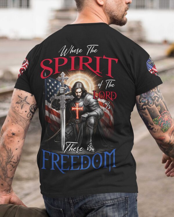 Where The Spirit of The Lord Is All Over Print T-Shirt - Image 5